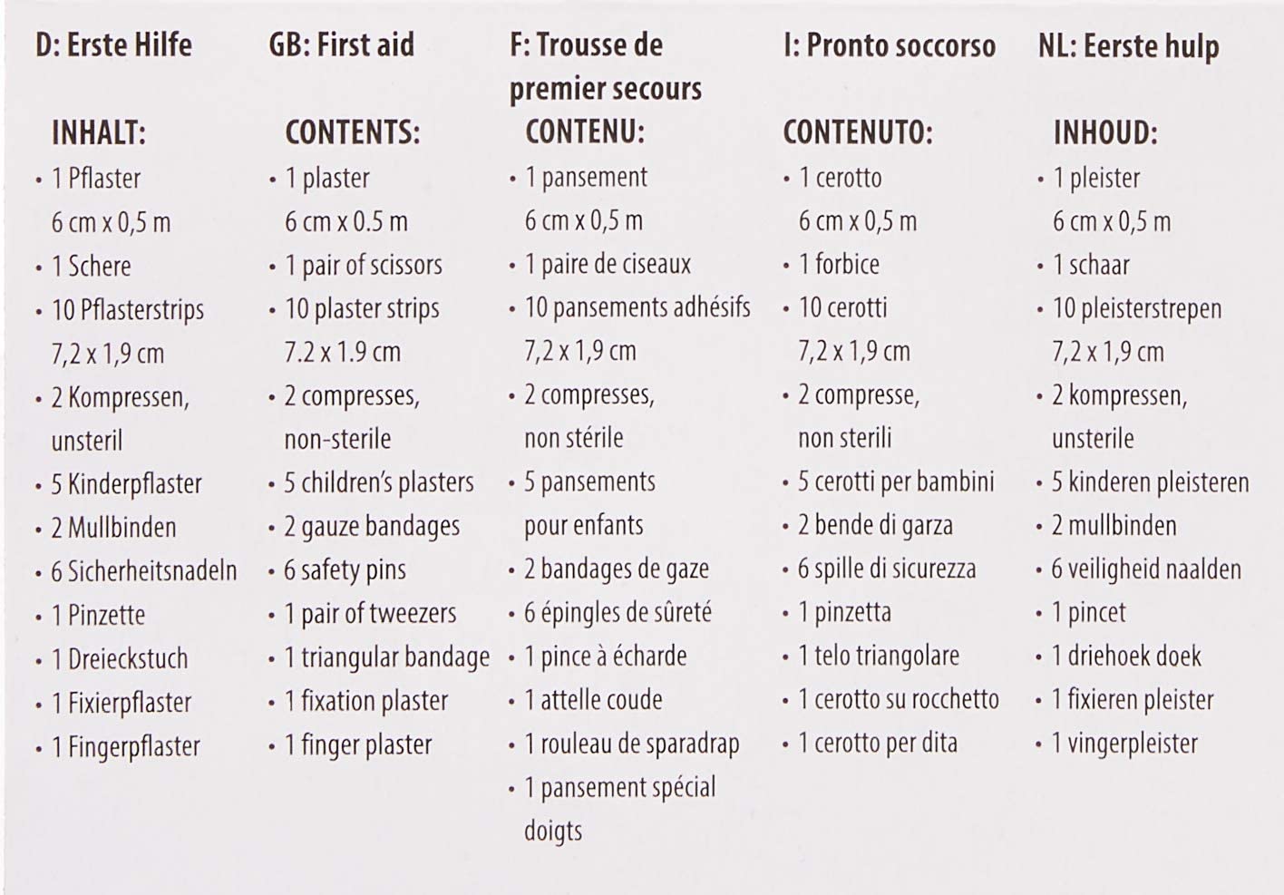 Esmaabikomplekt - 32 tk