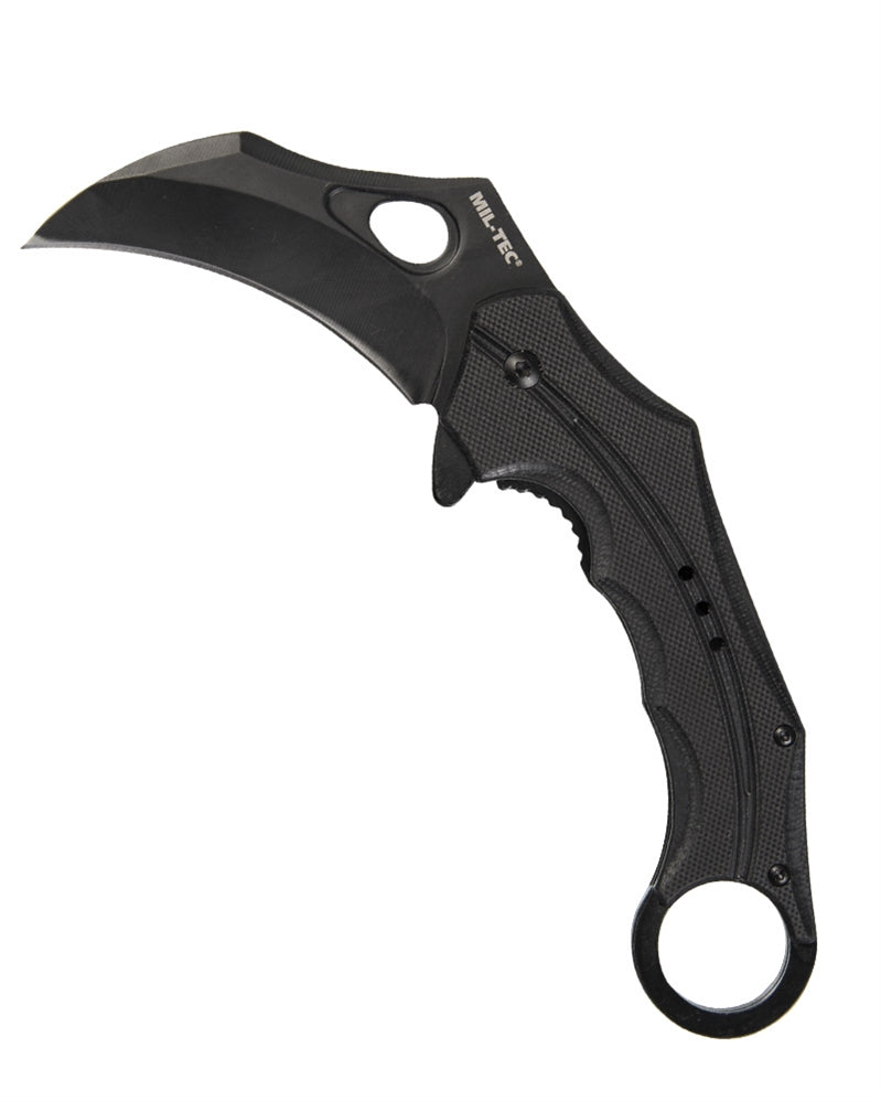 Karambit ühe käe nuga G10 koos vööklambriga must