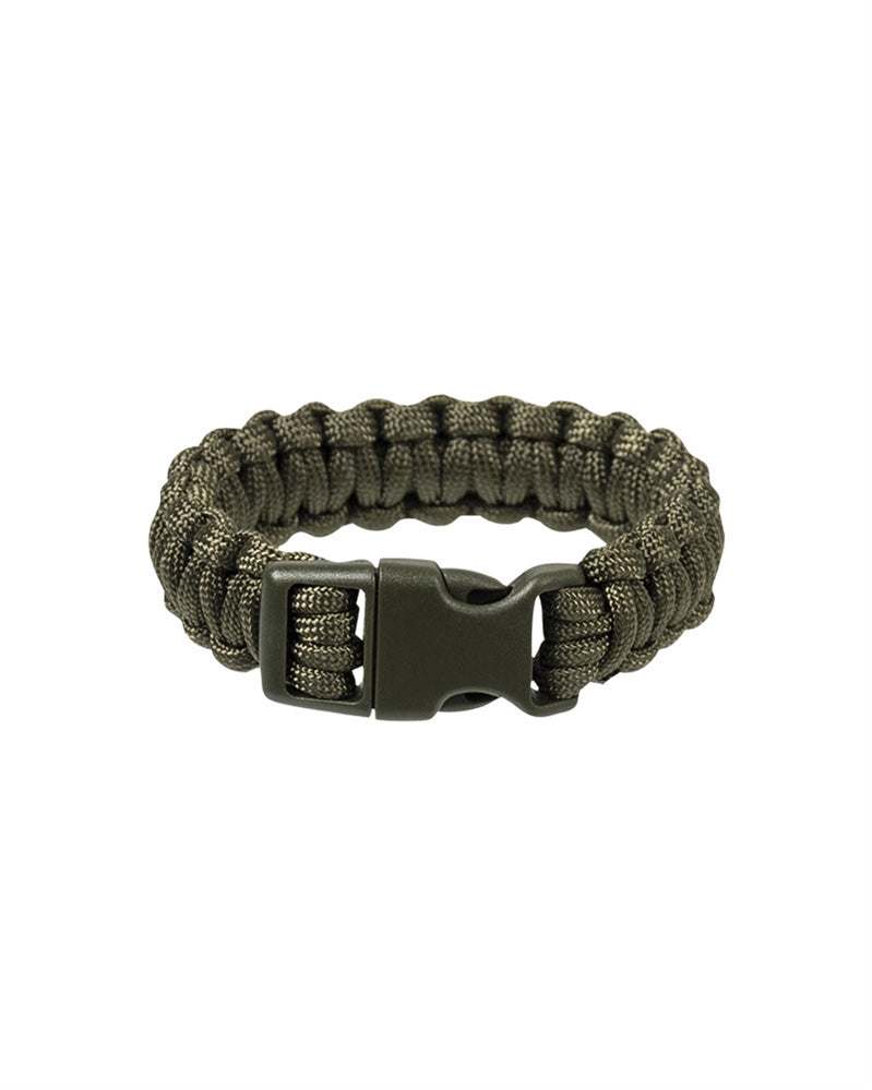 Paracord käevõru klambriga 22mm oliiv