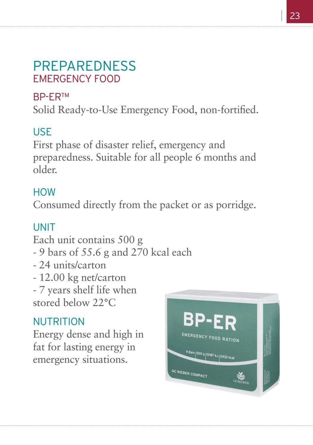 Hädaabiratsioon BP-ER 28 päeva ca 60000kcal - Kompaktne, vastupidav, kerge hädaabitoit BP-ER