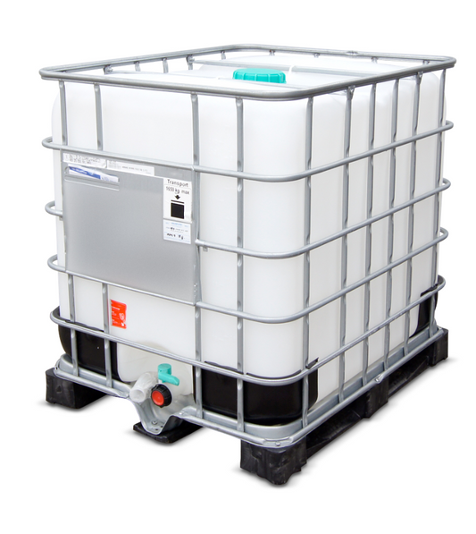 IBC konteiner - 1000 liitrit - plastalus - konteiner - vedelikumahuti - puistlasti vahekonteiner - puistekonteiner - võrepaak - transpordikonteiner
