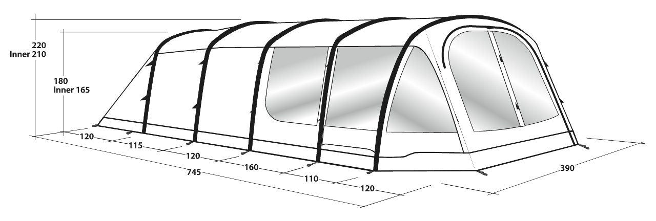 Tunneltelk Knightdale 8 inimesele